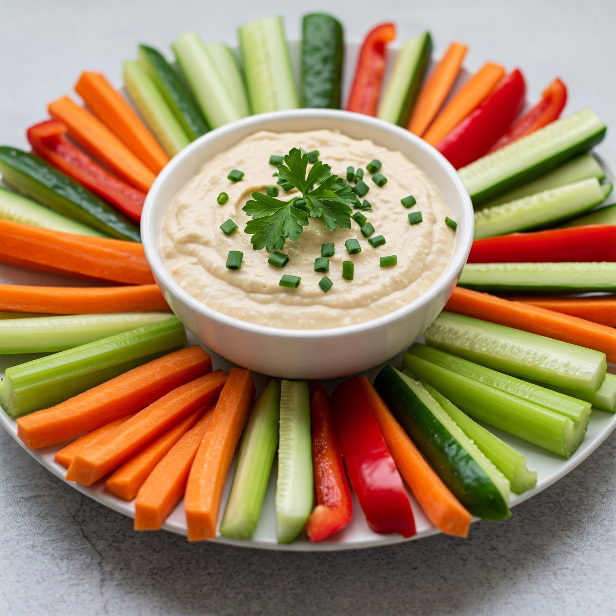 Colorful Vegetable Dippers